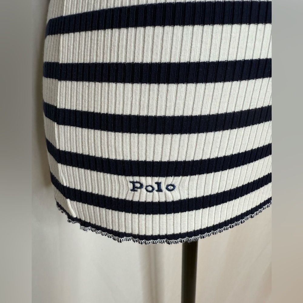NWT Polo Striped Long Sleeve Polo Top - Picture 3 of 7